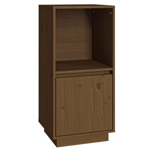 vidaXL Credenza Marrone Ambrato 38x35x80 cm in Legno Massello di Pino
