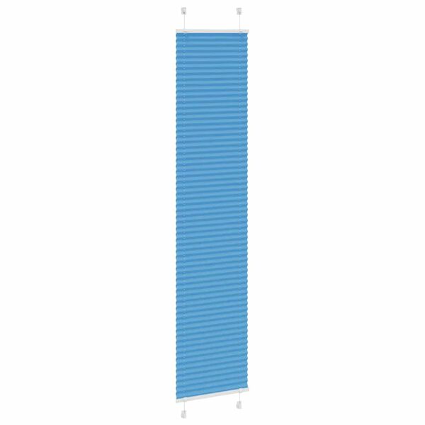 vidaXL Tenda Plissettata Blu 50x200 cm Larghezza Tessuto 49,4 cm