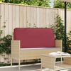 vidaXL Cuscino Rosso Vino 80 x 80 x 52 cm Tessuto Oxford