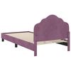 vidaXL Struttura letto bambini con testata Viola 90 x 200 cm Velluto