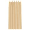 vidaXL Tende in Voile con Tasche per Aste 2 pz Sabbia