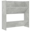 vidaXL Scarpiera a Muro Grigio Cemento 60x18x60cm in Legno Multistrato