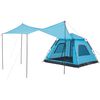 vidaXL Tenda a Cupola da Campeggio 5 Persone Blu a Rilascio Rapido