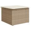 vidaXL Set Divano da Giardino con cuscino 6 pcs Beige polyrattan