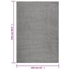 vidaXL Tappeto Shaggy a Pelo Alto Grigio 160x230 cm