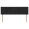 vidaXL Testiera Nero 144x5x78/88 cm in Velluto