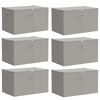 vidaXL Scatola di Stoccaggio 6 pz Tessuto non tessuto 55 x 35 x 32 cm