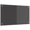 vidaXL Schienale da cucina Grigio scuro 70 x 40 cm vetro temperato