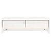vidaXL Supporto per Monitor Bianco 50x27x15 cm Legno Massello di Pino