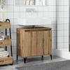 vidaXL Mobile Lavabo Rovere Artigianale 58x33x60 cm Legno Multistrato
