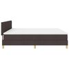 vidaXL Letto a Sorgente LED con led Marrone Scuro 200 x 200 cm Tessuto