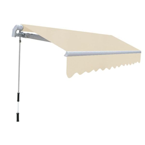 vidaXL Tenda da Sole Pieghevole Manuale 300 cm Crema