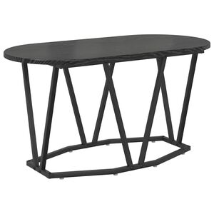 vidaXL Tavolino da salotto Rovere Nero 80 x 40 x 40.5 cm