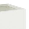 vidaXL Vaso da Giardino Rialzato Bianco 100 x 26 x 82 cm Acciaio