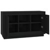vidaXL Credenza Nera 102x35x60 cm in Legno Multistrato
