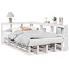 vidaXL Letto Libreria senza Materasso Bianco 120x200 cm Legno di Pino
