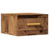 vidaXL Comodino a Muro Legno Antico 35x35x20 cm
