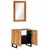 vidaXL Set Mobili da Bagno 2pz in Legno Massello di Acacia