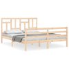 vidaXL Giroletto con Testiera 160x200 cm in Legno Massello