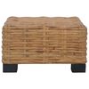vidaXL Tavolino da Salotto 47x47x28 cm in Rattan Naturale