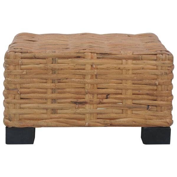 vidaXL Tavolino da Salotto 47x47x28 cm in Rattan Naturale