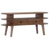 vidaXL Mobile Porta TV 110x35x50cm in Legno Massello di Acacia