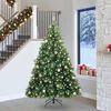 vidaXL Albero di Natale artificiale con 300 LED Verde 240 cm PE e PVC