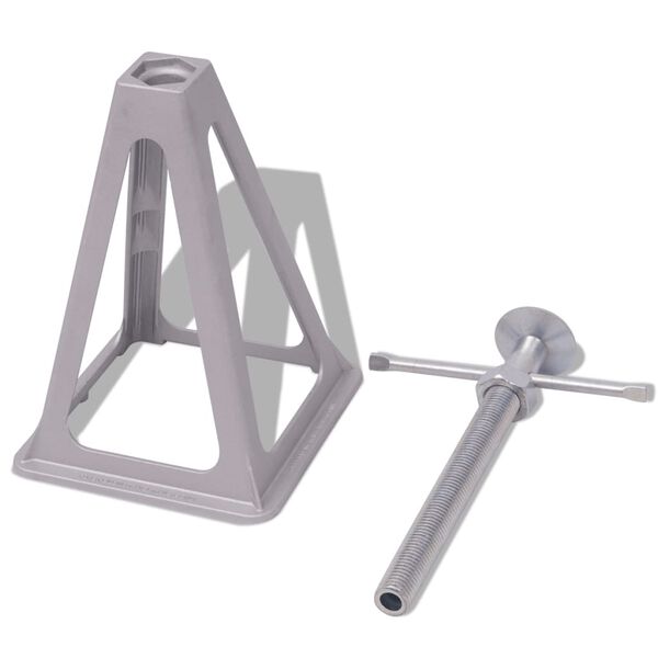 vidaXL Stabilizzatori per Roulotte 4 pz 285-430 mm Alluminio e Acciaio