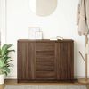 vidaXL Credenza con Cassetti Rovere Marrone 100,5x35x76 cm Truciolato