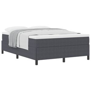 vidaXL Letto a molle Grigio scuro 140 x 190 cm Tessuto in Cords
