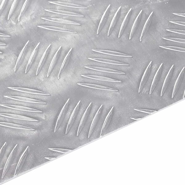 vidaXL Gradini per Scale 2 pcs Argento 50 x 25 cm Alluminio