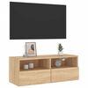 vidaXL Mobile TV a Parete Rovere Sonoma 80x30x30 cm Legno Multistrato