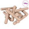 vidaXL Tassello in legno 24000 pz Marrone Legno massello