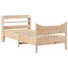 vidaXL Giroletto con Testiera 90x190 cm in Legno Massello di Pino