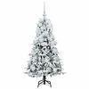 vidaXL Albero di Natale Artificiale con Rami Pieghevoli Verde 120 cm