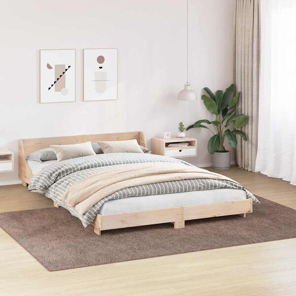 vidaXL Tappeto Shaggy Antiscivolo Marrone 200 x 290 cm PP