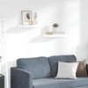 vidaXL Scaffali a Parete 2 pz Bianco Lucido 40x23x3,8 cm in MDF