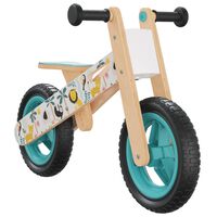 vidaXL Bicicletta Senza Pedali per Bambini Blu Stampato