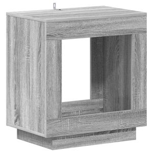 vidaXL Tavolo laterale Grigio Sonoma 60 x 40 x 65 cm