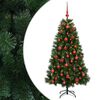 vidaXL Albero di Natale artificiale con palline 120 cm 150 LED