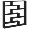 vidaXL Mensola a Cubo da Parete 7 Scomparti in Truciolato Nero