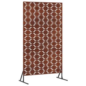vidaXL Schermo per Privacy 100 x 50 x 180 cm Acciaio Corten Ruggine