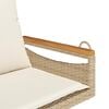 vidaXL Panchina a Dondolo con Cuscini Beige 63x62x40 cm in Polyrattan