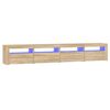 vidaXL Mobile Porta TV con Luci LED Rovere Sonoma 240x35x40 cm