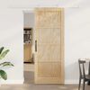 vidaXL Porta scorrevole ORKDAL Marrone 83 x 211 cm Pino massello