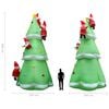 vidaXL Albero di Natale Gonfiabile a LED IP44 500 cm XXL in Tessuto
