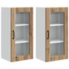 vidaXL Mobile da cucina 2 pcs Rovere artigianale 40 x 31 x 80 cm