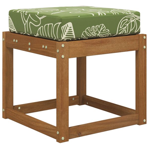 vidaXL Cuscino da Sedia Esterno Fogliame Verde 40 x 40 x 8 cm