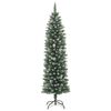 vidaXL Albero di Natale Artificiale Sottile con Base 240 cm PVC