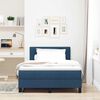 vidaXL Letto a molle con testiera Blu 120 x 200 cm Tessuto
